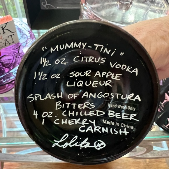Lolita “Love My Martini” Glass. Mummy- tini with Box - Picture 3 of 4